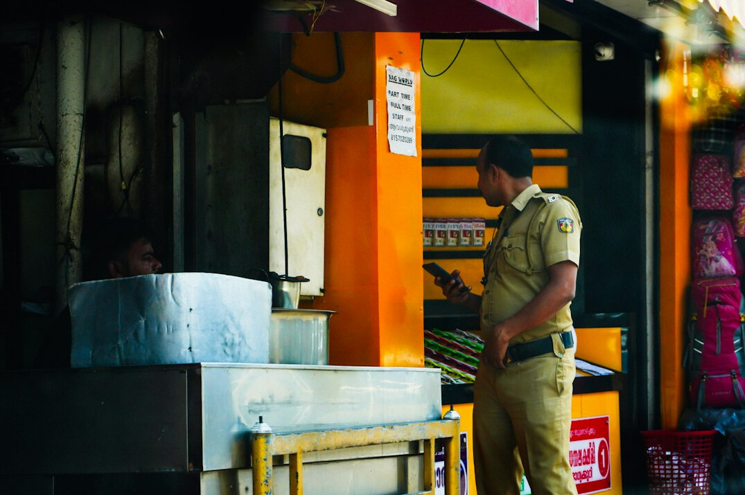 store security guard watching
