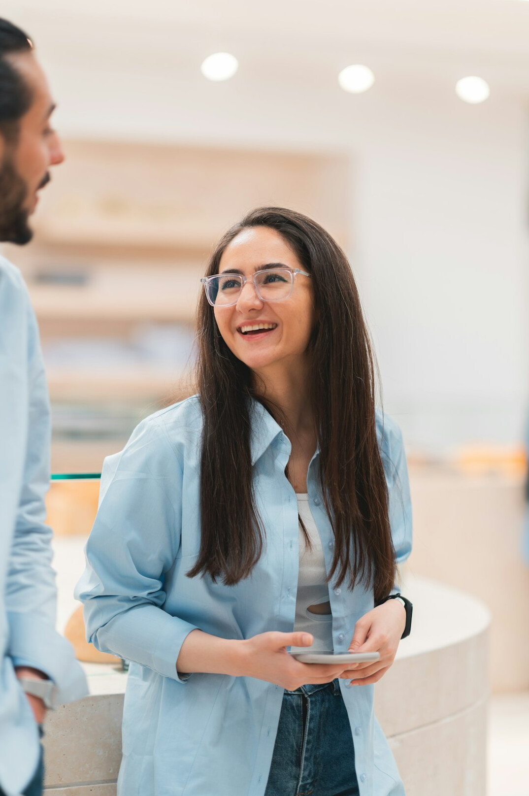 happy store employees